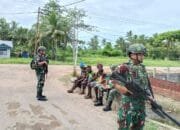 TNI Satgas Yonif 141/AYJP Pos Kimaam Pererat Hubungan dengan Masyarakat Melalui Patroli Keamanan dan Komsos di SMP YPPK St. Kizito
