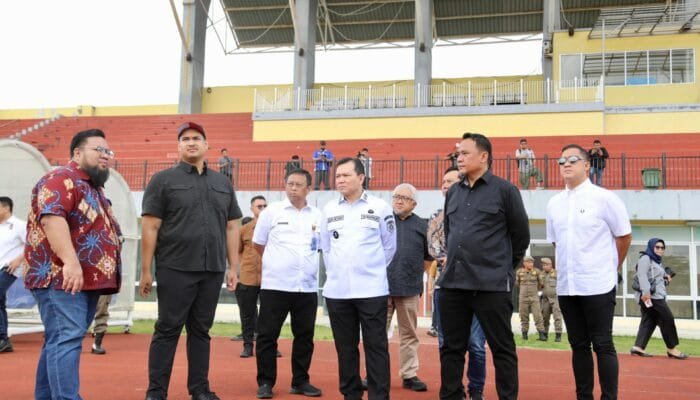 Pj Gubernur Elen Setiadi Dampingi Menpora RI Tinjau Fasilitas Olahraga di Jakabaring Sport City 
