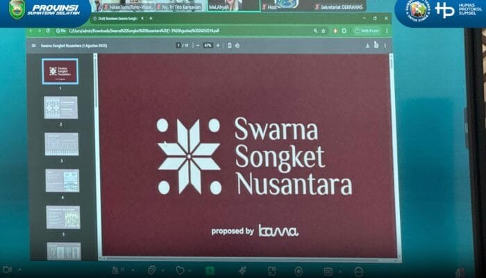 Pemprov Sumsel Siap Sukseskan Pagelaran Perdana Swarna Songket Nusantara 2025