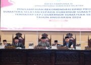 DPRD Sumsel Setujui LKPJ Gubernur Tahun Anggaran 2024