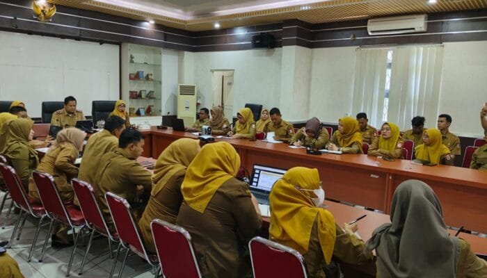 Sekda Banyuasin Pimpin Langsung Rakor Evaluasi Monitoring Program Strategis Nasional (PRO SN)