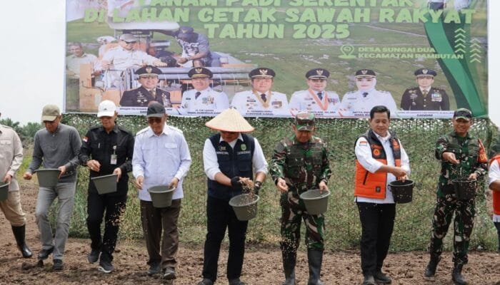 Gubernur Pimpin Tanam Padi Serentak di Banyuasin, Perkuat Posisi Sumsel sebagai Lumbung Pangan Nasional
