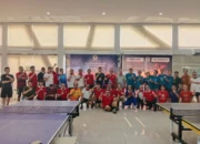 Komporta dan PTM CGC Gelar Laga Persahabatan Tenis Meja