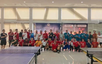 Komporta dan PTM CGC Gelar Laga Persahabatan Tenis Meja